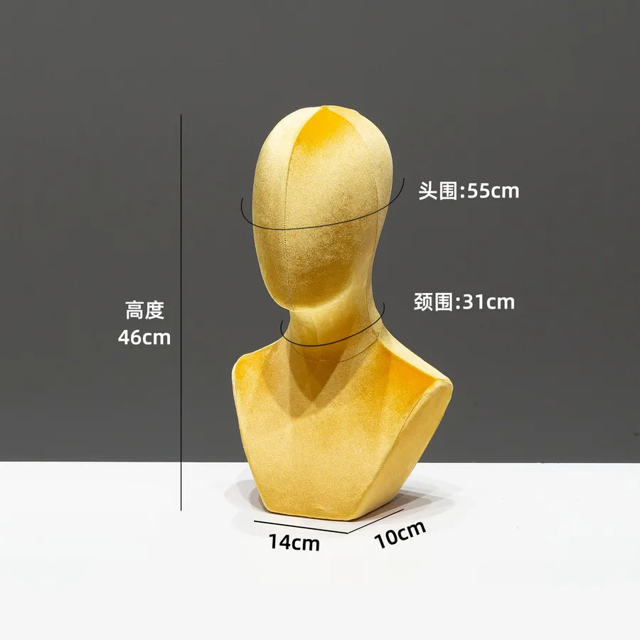Mannequin Head Display Stand Hat Necklace Holder Pin-able Wig Adult Unisex Model Hairdressing Salon Beauty School Supplies