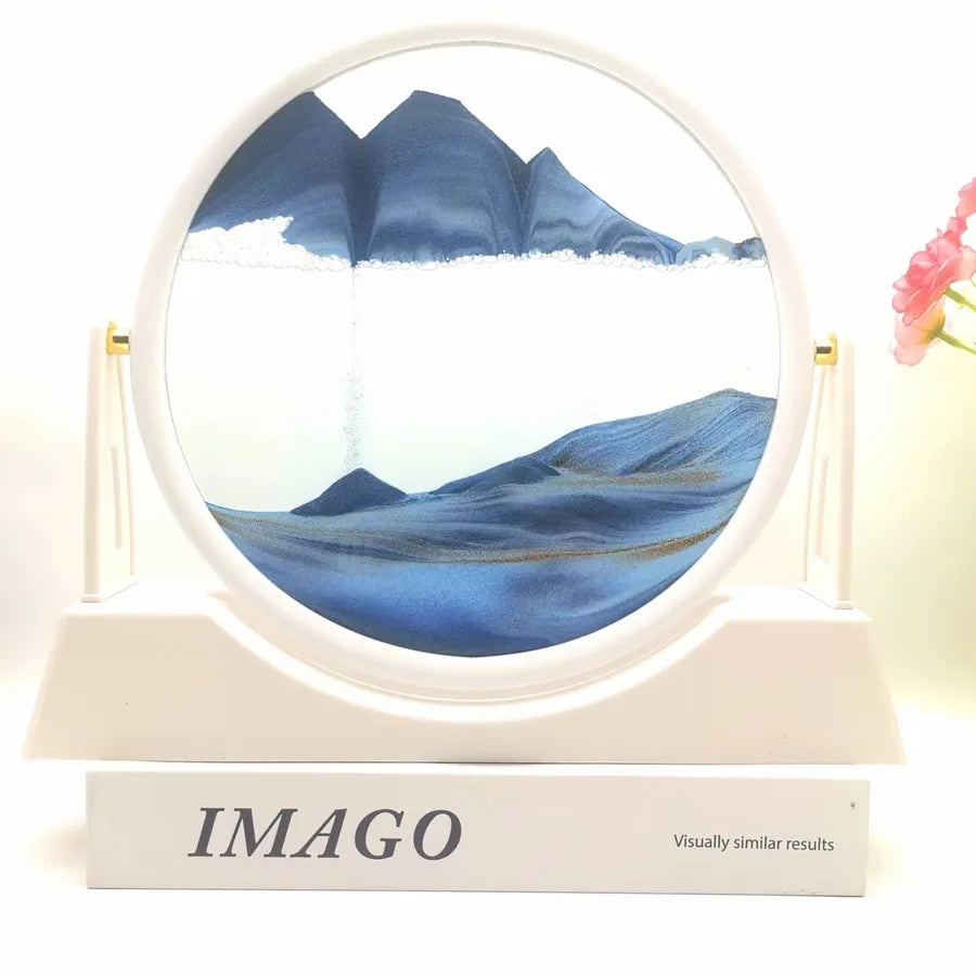 Creative ornaments liquid decompression quicksand painting office desktop living room bedside table decorations birthday gift