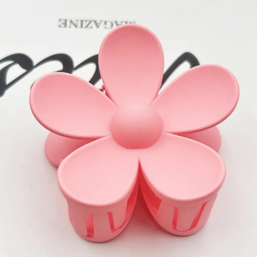 Frosted Flower Hair Clip Back Head Updo Hair Clip Barrettes Ponytail Bun High-Grade Sense Barrettes Shark Clip Wholesale