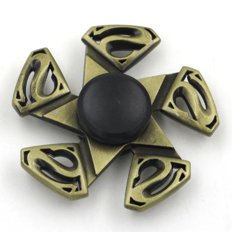 creative zinc alloy bronze hand spinner finger rotating decompression toy