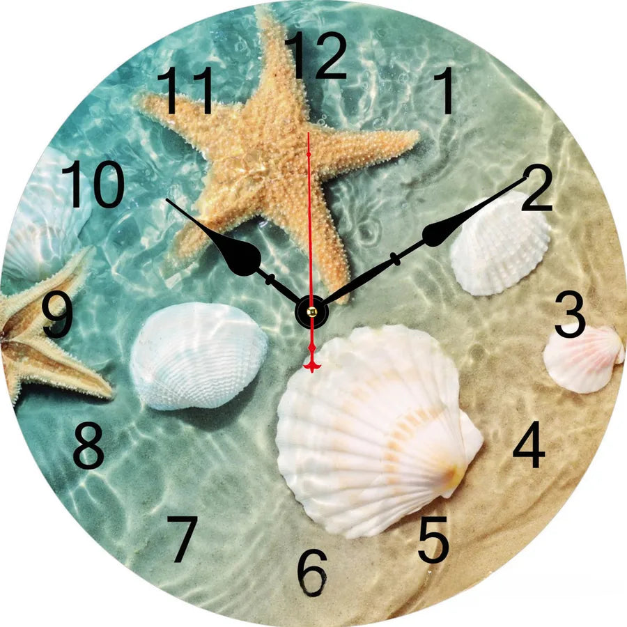 A generation of wall clock retro simple wooden clock wall hanging decorative round clock creative mute clock