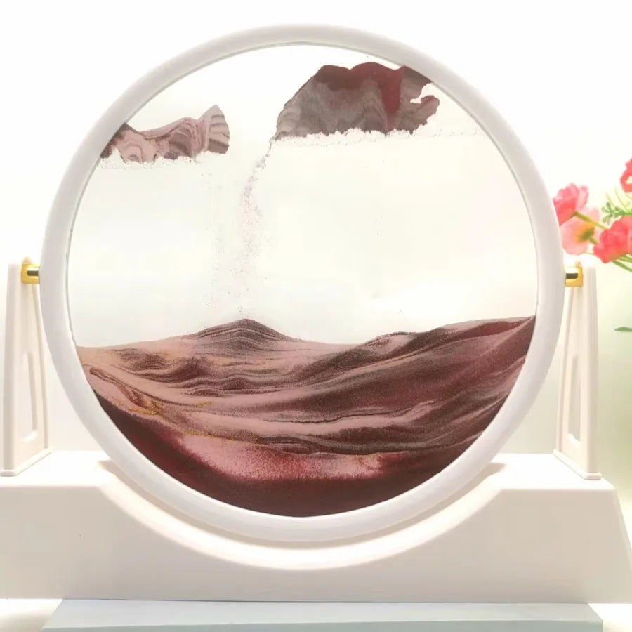 Creative ornaments liquid decompression quicksand painting office desktop living room bedside table decorations birthday gift