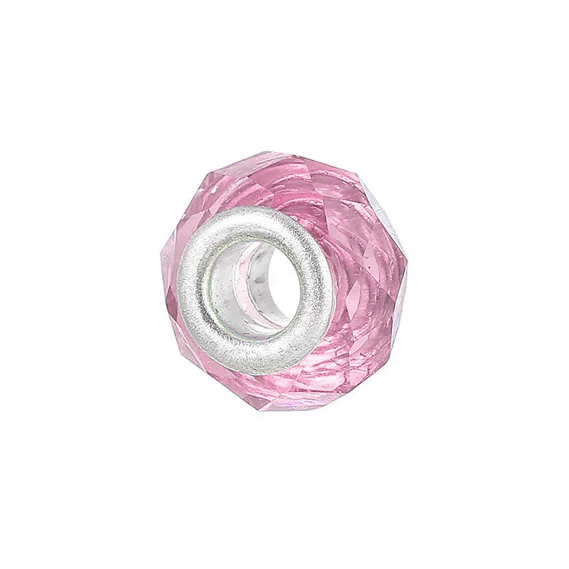 1 Piece 15*15mm Alloy Resin Geometric Polished Beads