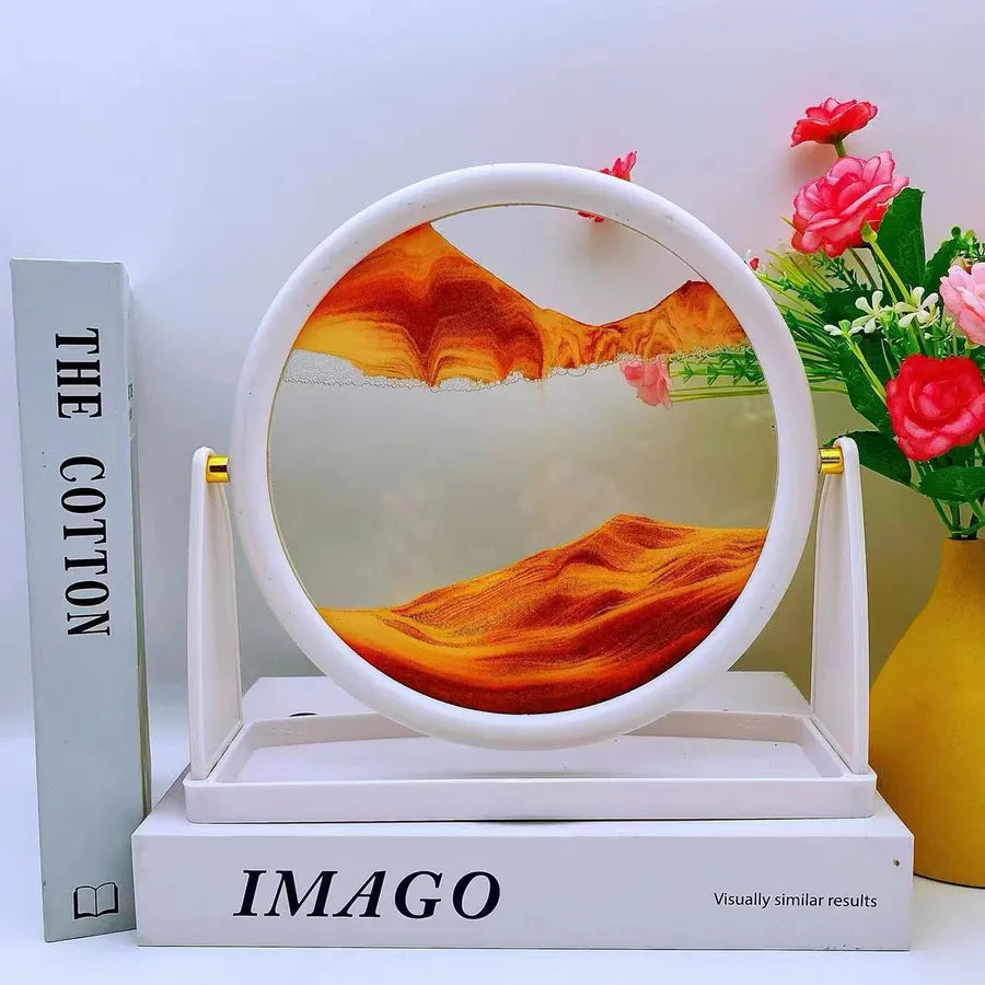 Creative ornaments liquid decompression quicksand painting office desktop living room bedside table decorations birthday gift