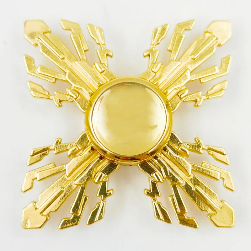 creative zinc alloy bronze hand spinner finger rotating decompression toy