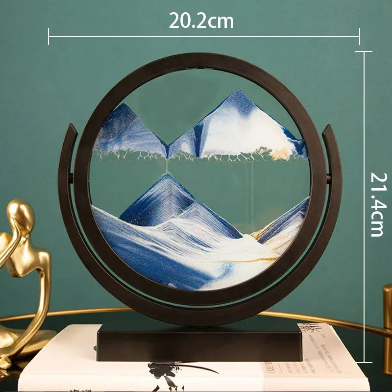 Creative ornaments liquid decompression quicksand painting office desktop living room bedside table decorations birthday gift