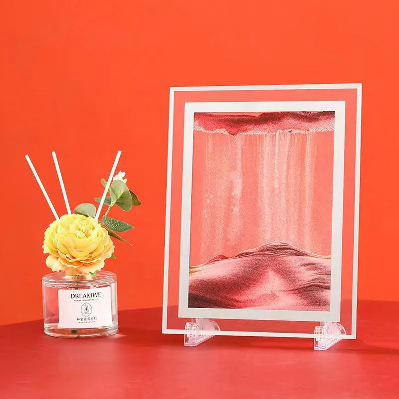 Creative ornaments liquid decompression quicksand painting office desktop living room bedside table decorations birthday gift