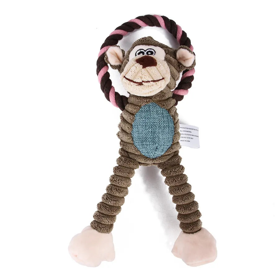 cute cloth animal pet toys
