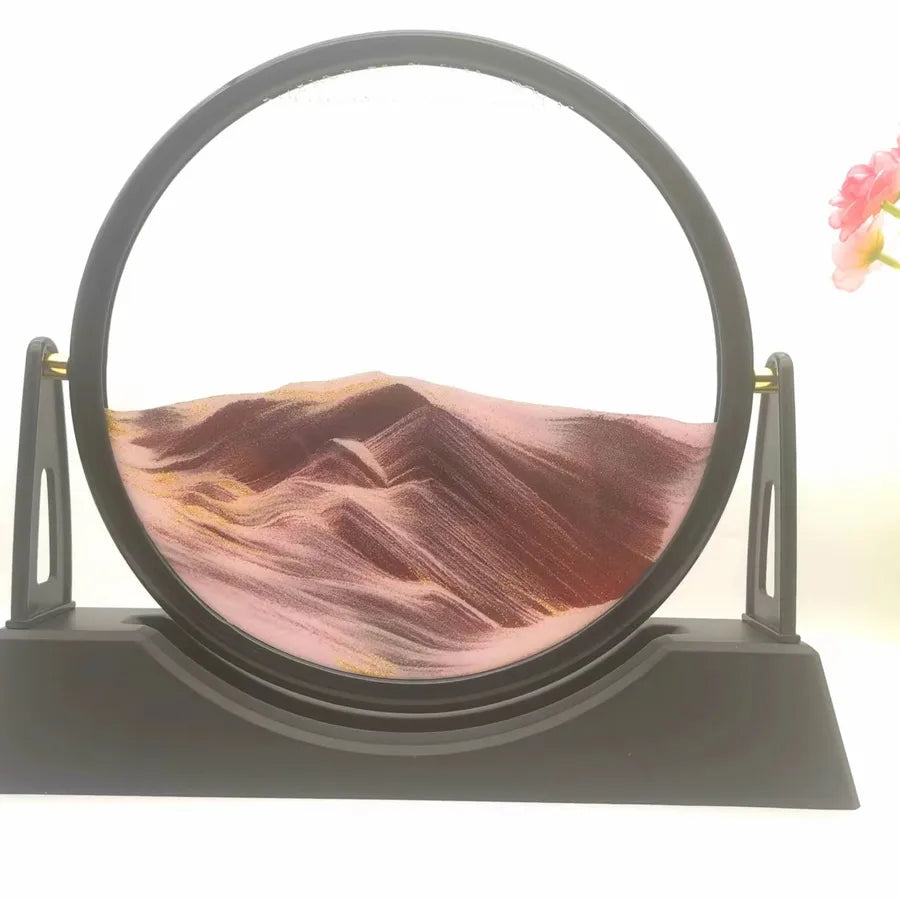 Creative ornaments liquid decompression quicksand painting office desktop living room bedside table decorations birthday gift