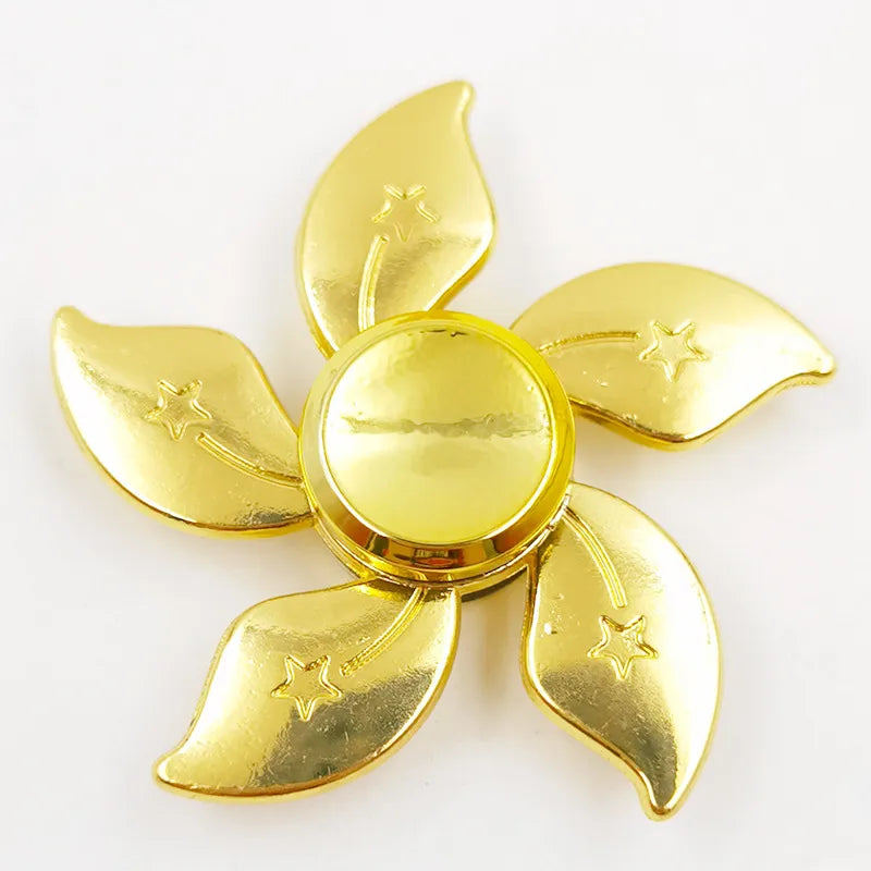 creative zinc alloy bronze hand spinner finger rotating decompression toy