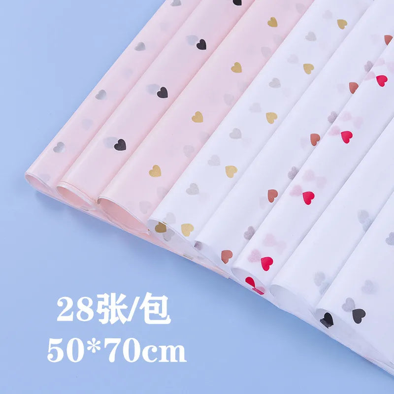 korean heart printting wrapping sydney paper
