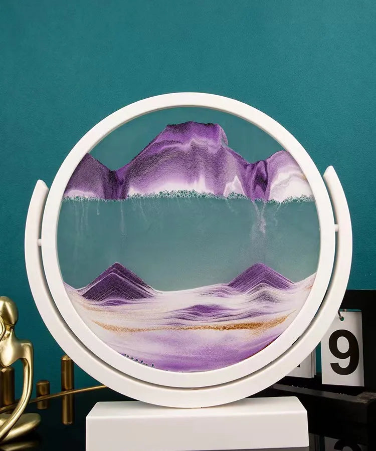 Creative ornaments liquid decompression quicksand painting office desktop living room bedside table decorations birthday gift