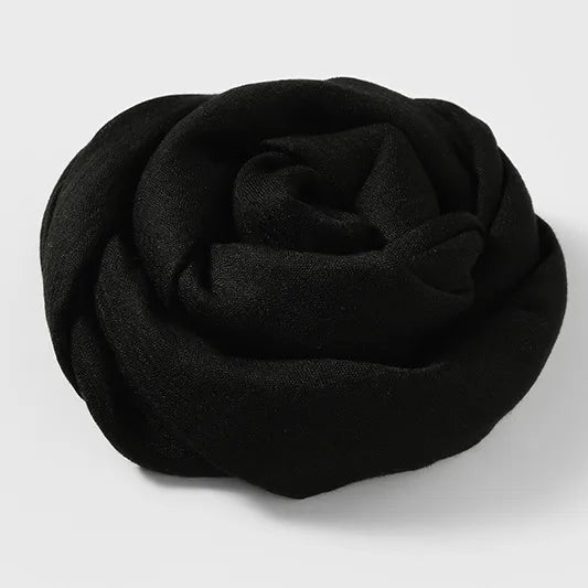 women's simple style solid color cotton and linen silk scarves