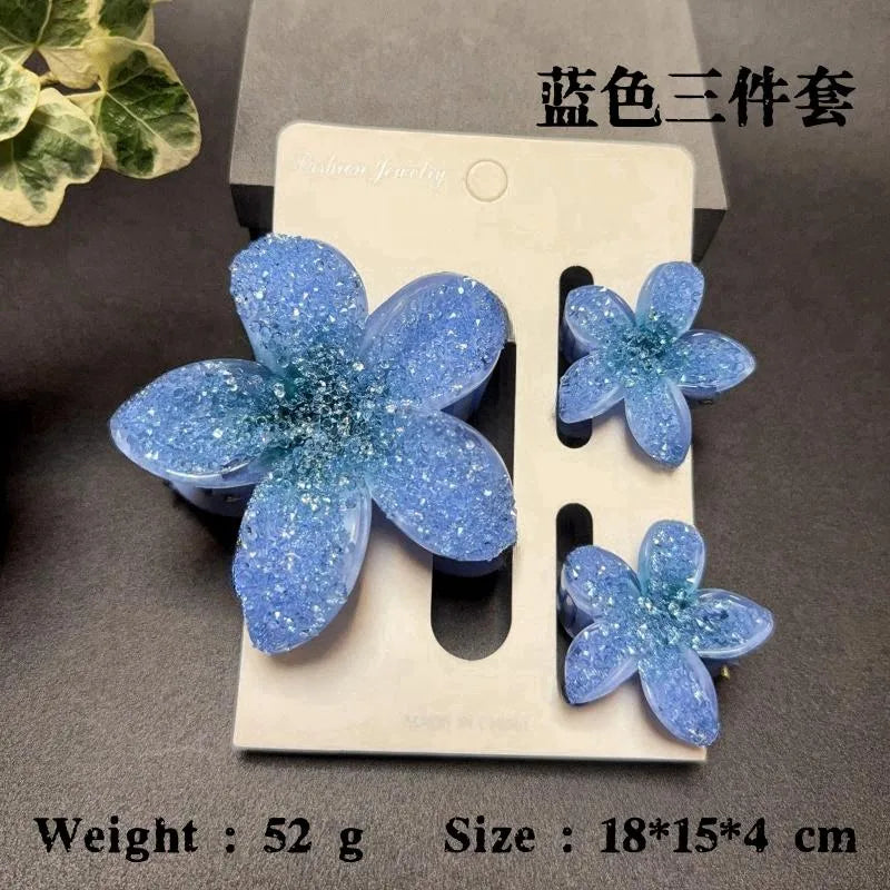 Elegant Classic Style Women's Flower Resin Hair Claws