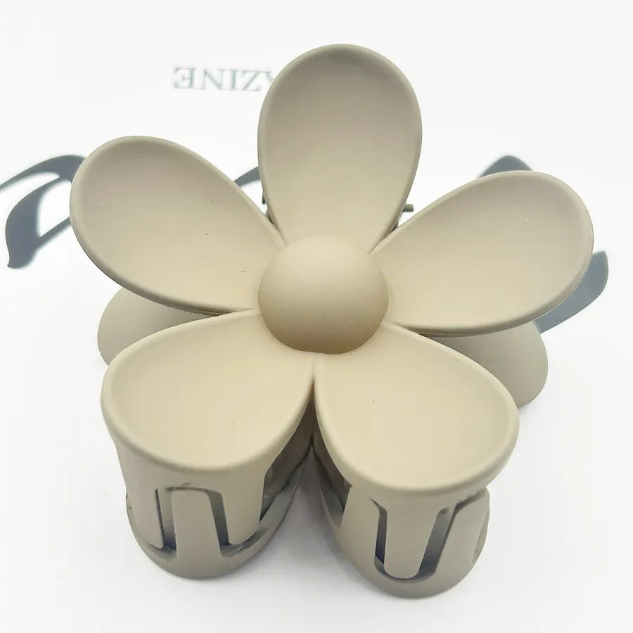 Frosted Flower Hair Clip Back Head Updo Hair Clip Barrettes Ponytail Bun High-Grade Sense Barrettes Shark Clip Wholesale