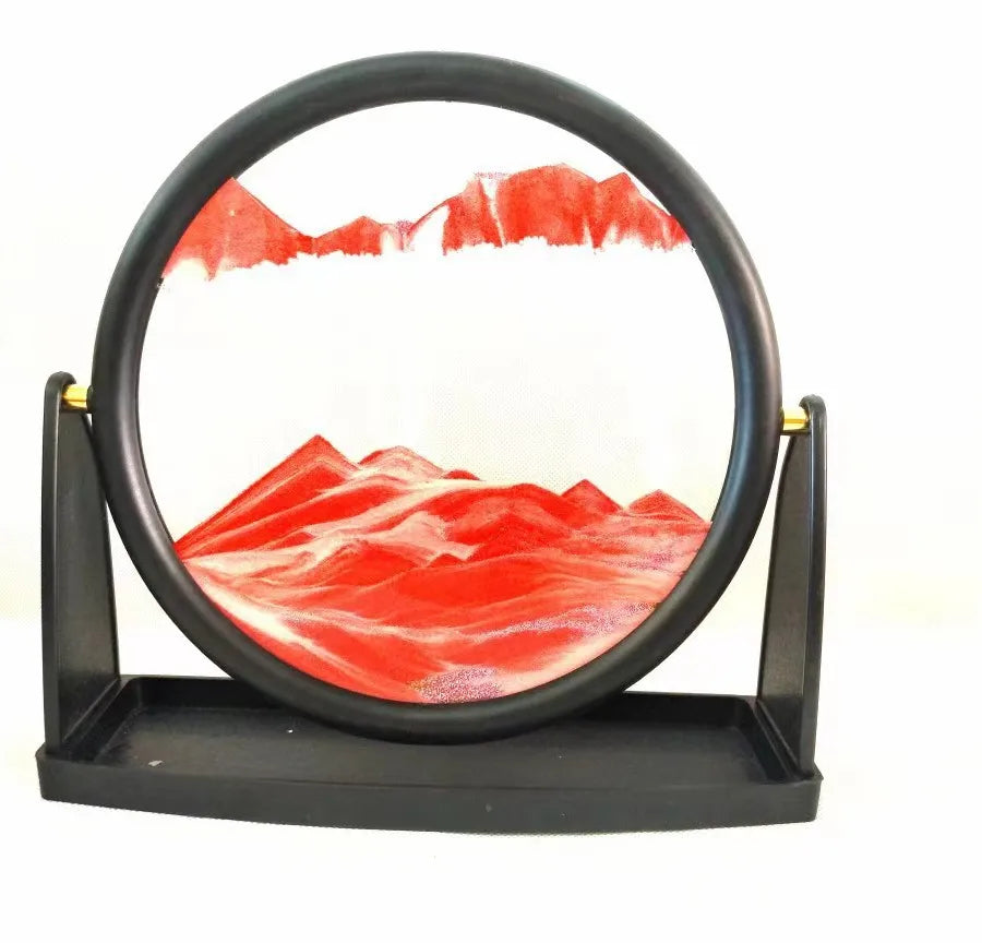 Creative ornaments liquid decompression quicksand painting office desktop living room bedside table decorations birthday gift