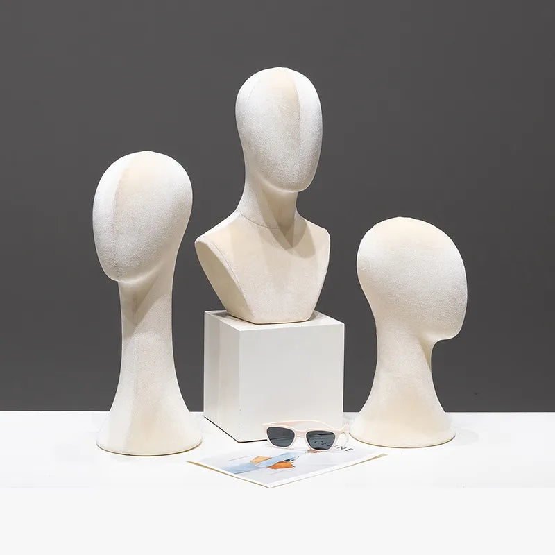 Mannequin Head Display Stand Hat Necklace Holder Pin-able Wig Adult Unisex Model Hairdressing Salon Beauty School Supplies