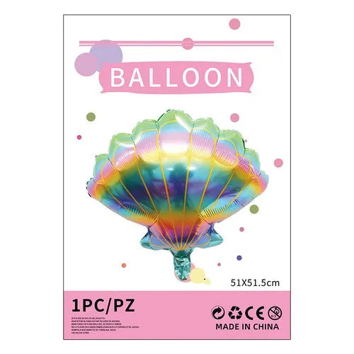 cartoon style cute animal mermaid aluminum film holiday party balloons