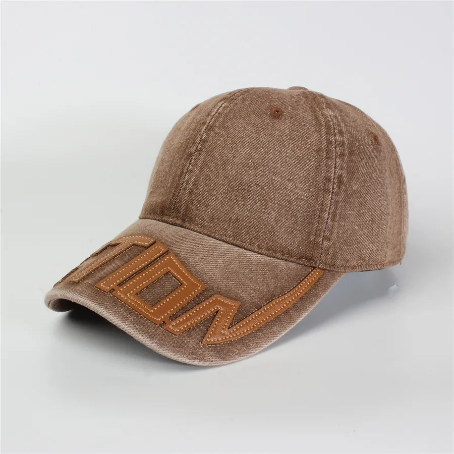 Retro New Style Denim Fishing Cap Women's Harajuku Sun Protection Bucket Hat Cuffed Tear Design Casual Versatile Streetwear