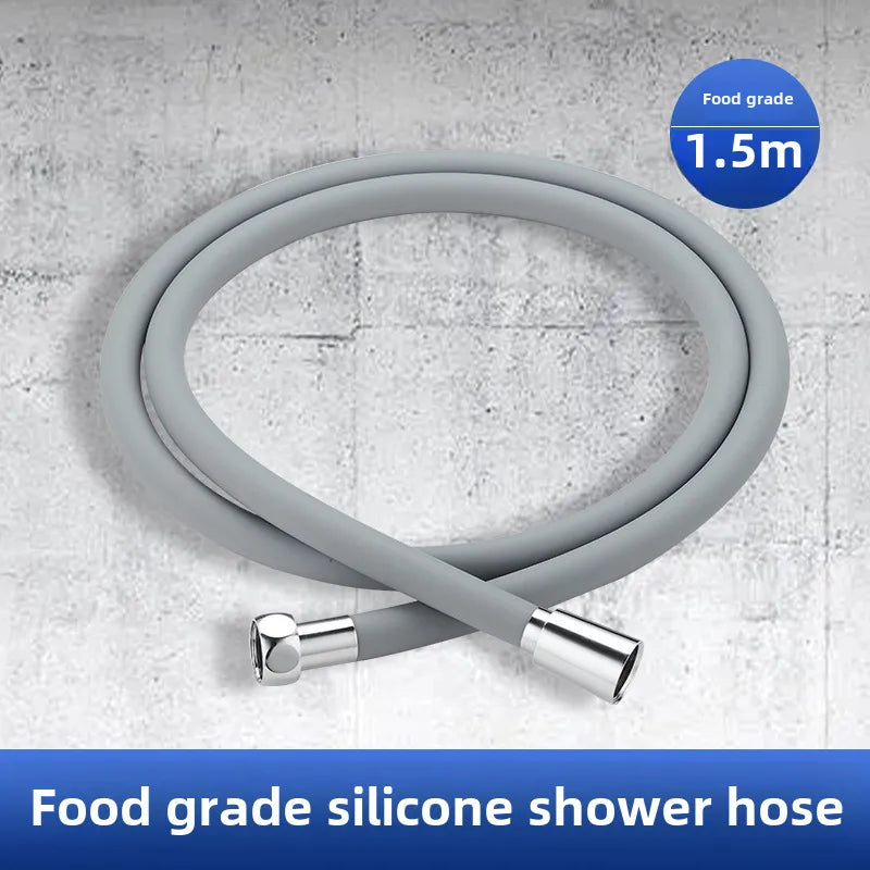 Spray shower booster shower head frosted black hand-held shower head suit five-speed multi-function universal interface