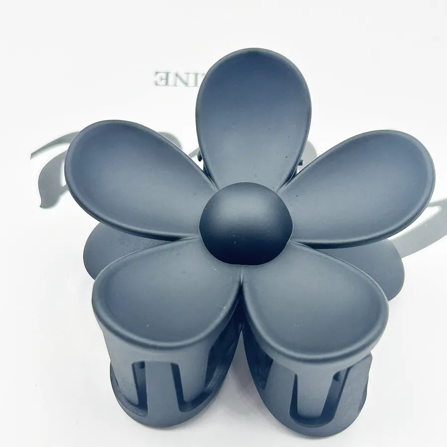 Frosted Flower Hair Clip Back Head Updo Hair Clip Barrettes Ponytail Bun High-Grade Sense Barrettes Shark Clip Wholesale