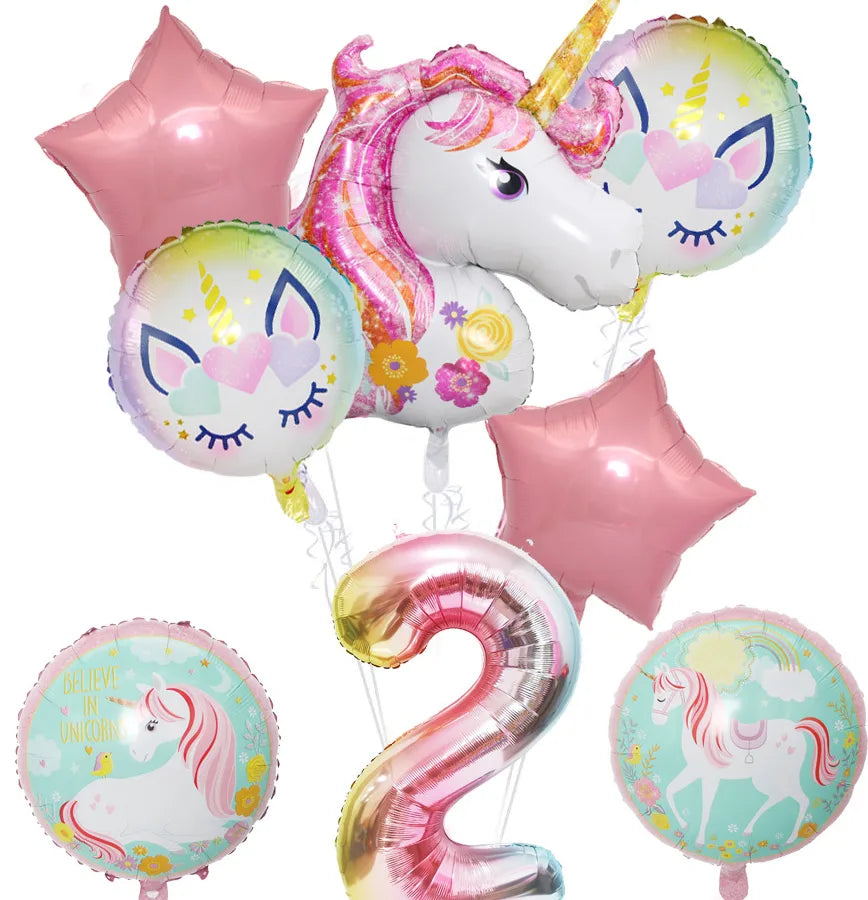 cute rainbow star aluminum film home party carnival balloons