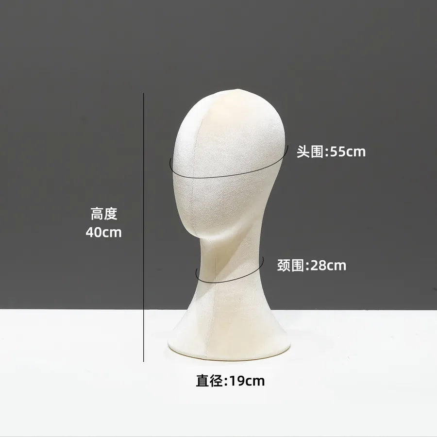 Mannequin Head Display Stand Hat Necklace Holder Pin-able Wig Adult Unisex Model Hairdressing Salon Beauty School Supplies