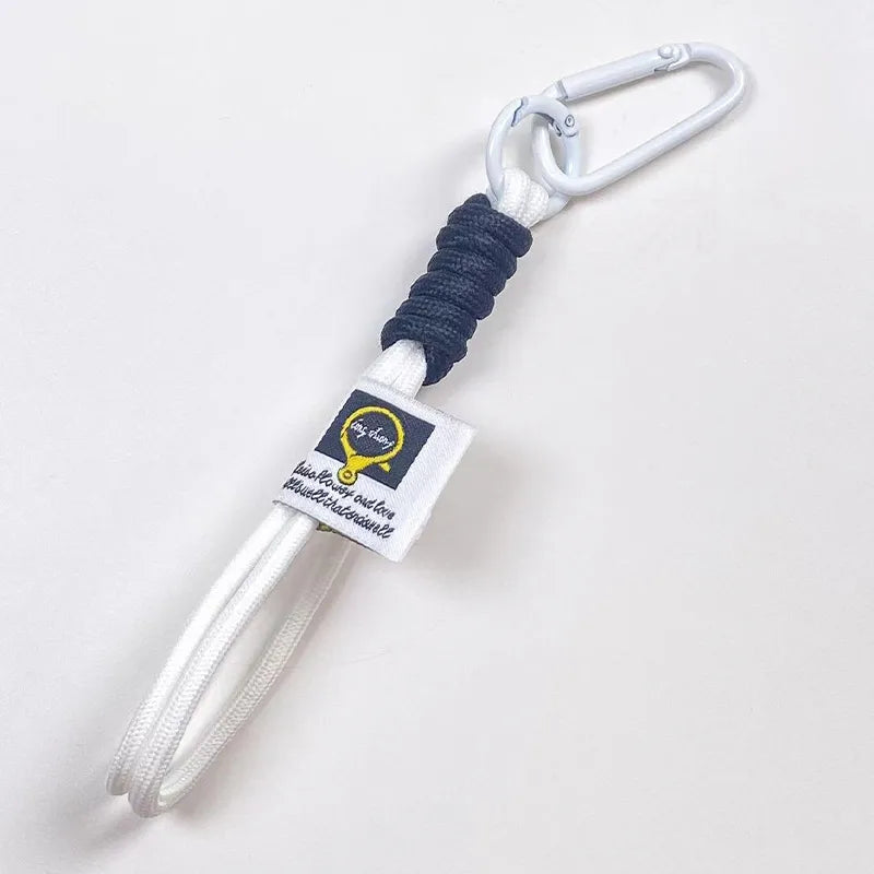 Cute Metal Keychain Pendant Beaded Bookbag Girl's Bag Charm Style Cartoon Design Half Handmade Flower