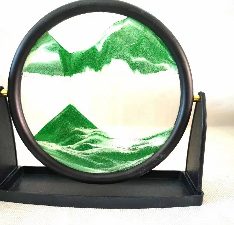 Creative ornaments liquid decompression quicksand painting office desktop living room bedside table decorations birthday gift