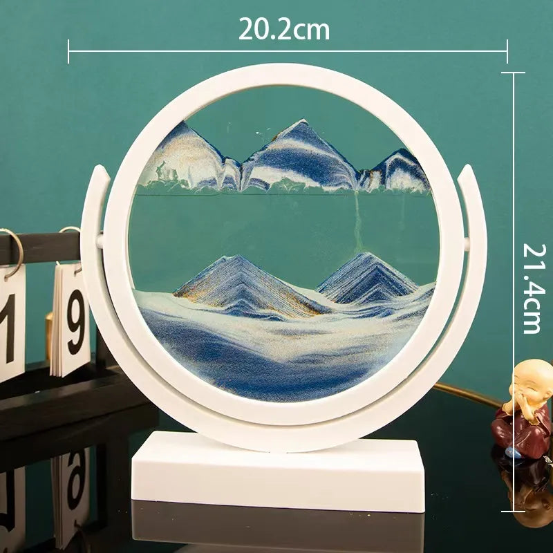 Creative ornaments liquid decompression quicksand painting office desktop living room bedside table decorations birthday gift