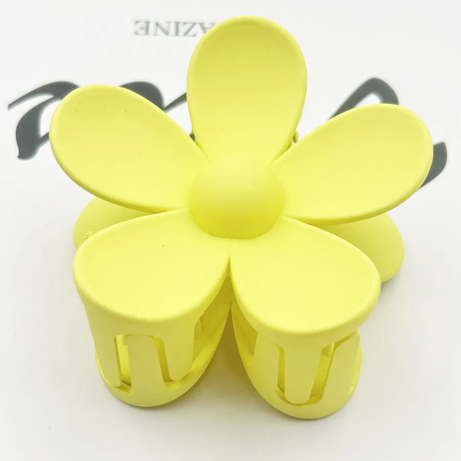 Frosted Flower Hair Clip Back Head Updo Hair Clip Barrettes Ponytail Bun High-Grade Sense Barrettes Shark Clip Wholesale
