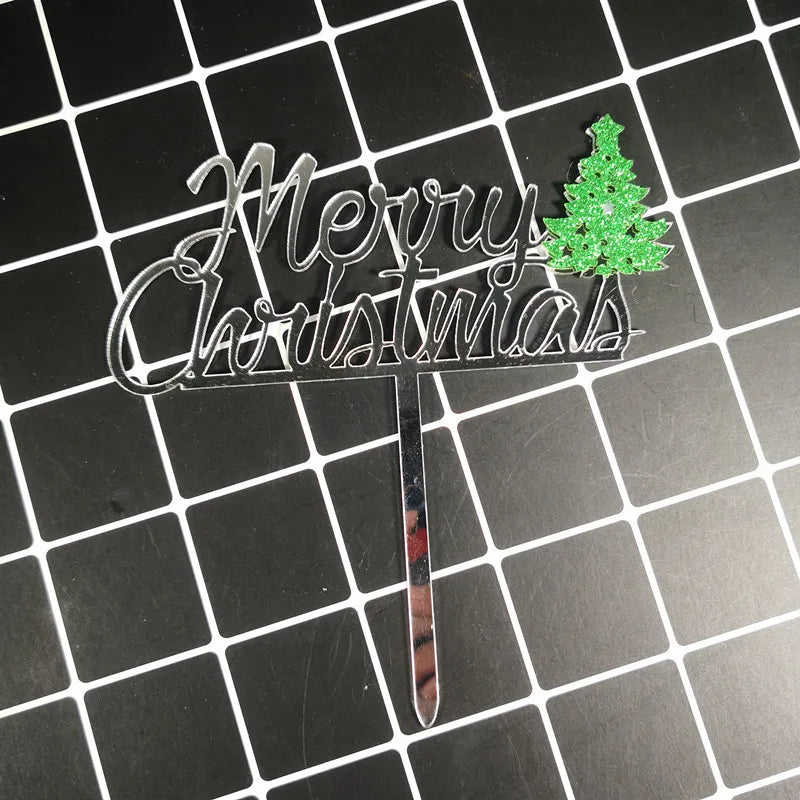 Christmas Letter Arylic Party Cake Decorating Supplies