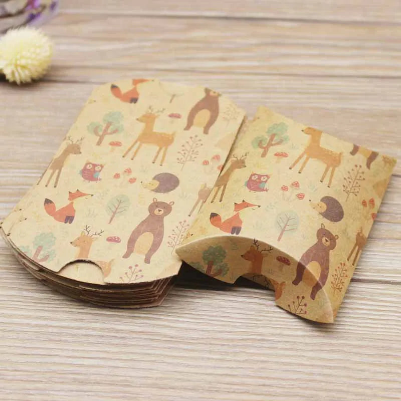 Multicolor Handmade Christmas Gift Box Wedding Candy Swan Packaging Box Floral Design Jewelry Present Container