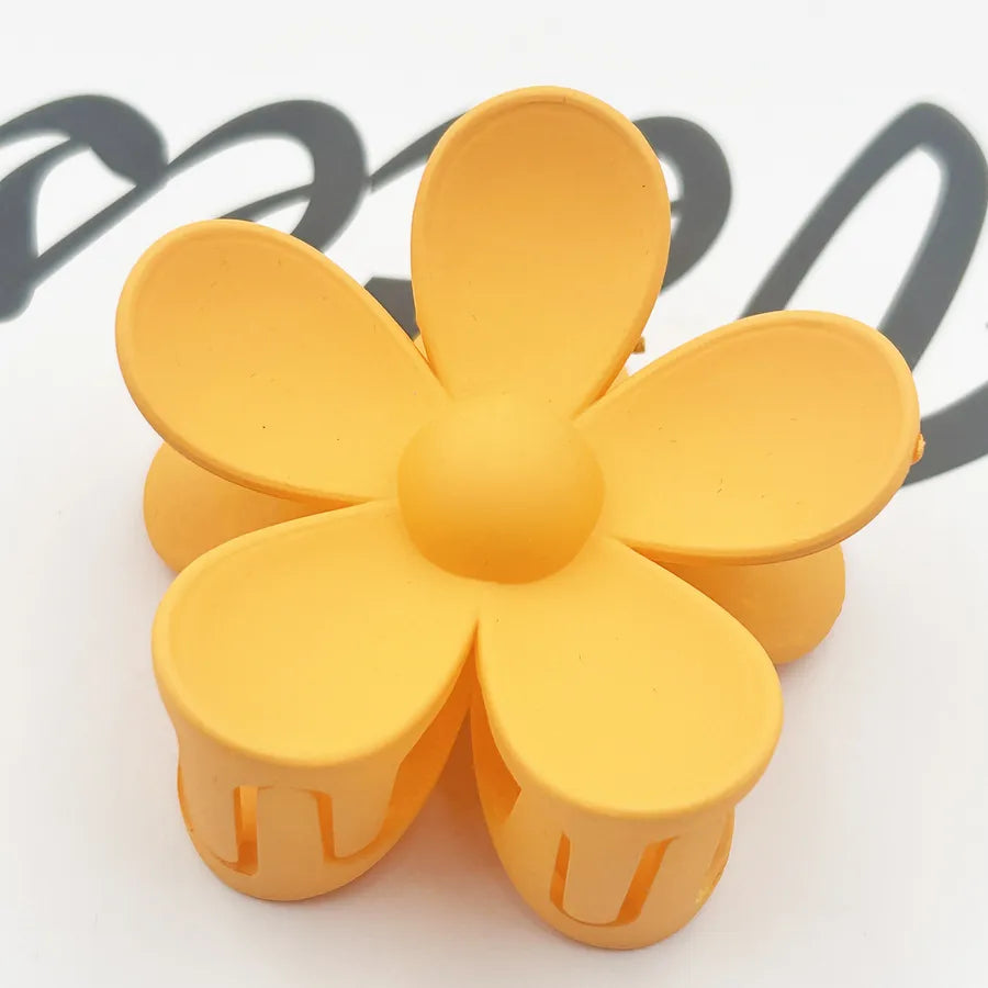 Frosted Flower Hair Clip Back Head Updo Hair Clip Barrettes Ponytail Bun High-Grade Sense Barrettes Shark Clip Wholesale