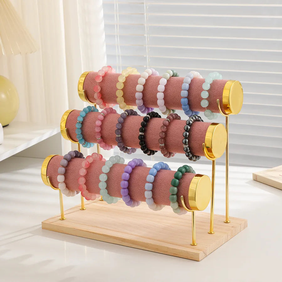High-End Jewelry Display Stand Multi-Layer Bracelet Holder Watch Storage Rack Novelty Design Wooden Jewelry Accessory Showcase