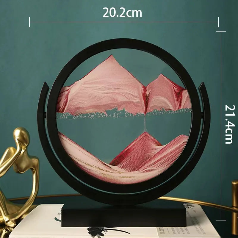 Creative ornaments liquid decompression quicksand painting office desktop living room bedside table decorations birthday gift