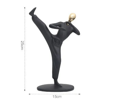 simple style abstract synthetic resin ornaments artificial decorations