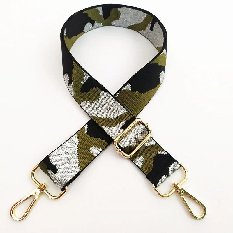 new wide camouflage webbing adjustable shoulder messenger long strap