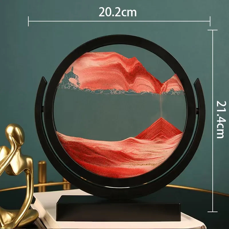 Creative ornaments liquid decompression quicksand painting office desktop living room bedside table decorations birthday gift