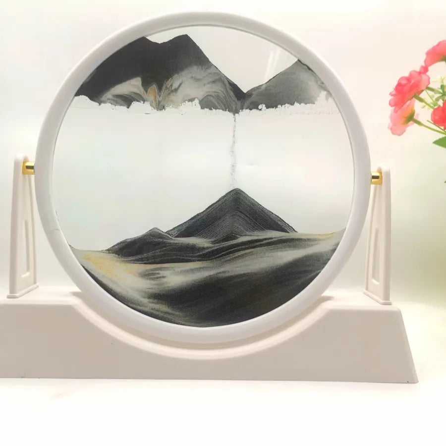 Creative ornaments liquid decompression quicksand painting office desktop living room bedside table decorations birthday gift