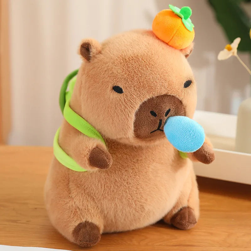 Trendy Capybara Plush Toy Cute Birthday Gift Children's Stuffed Animal Doll Transforming Plushie PP Cotton Material