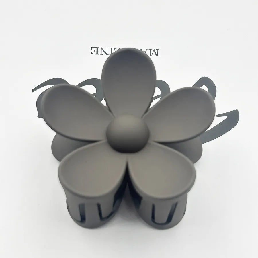 Frosted Flower Hair Clip Back Head Updo Hair Clip Barrettes Ponytail Bun High-Grade Sense Barrettes Shark Clip Wholesale