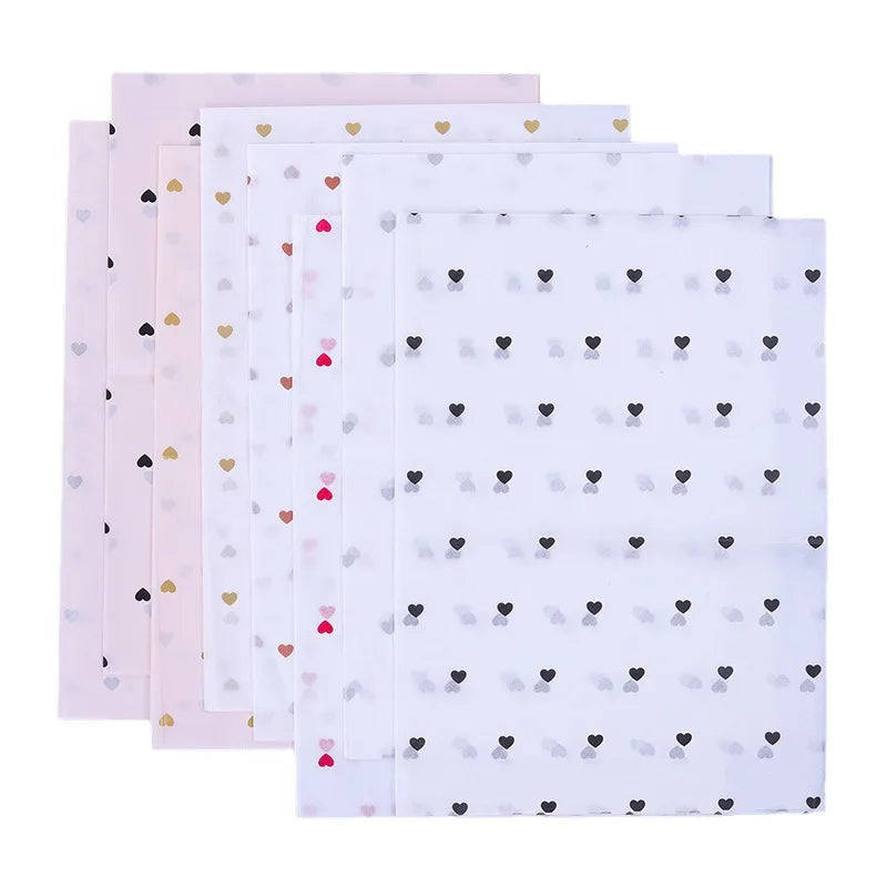 korean heart printting wrapping sydney paper