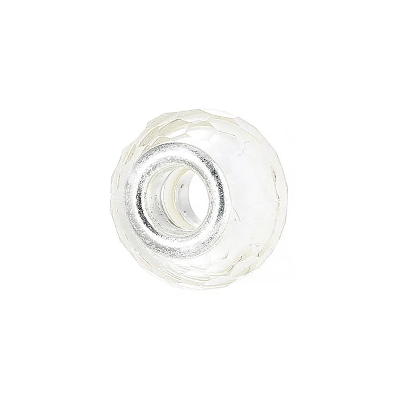 1 Piece 15*15mm Alloy Resin Geometric Polished Beads