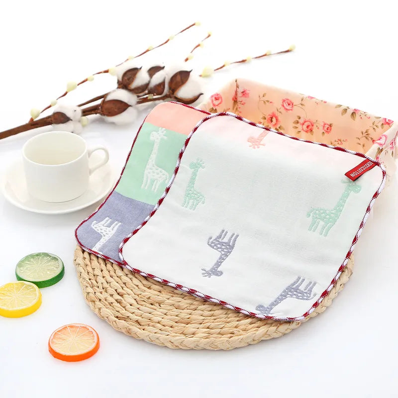Cute Cartoon Cotton Burp Cloths Baby Accessories