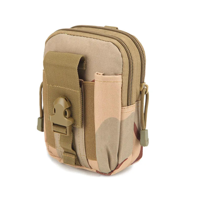 Unisex Simple Style Camouflage Nylon Waist Bags