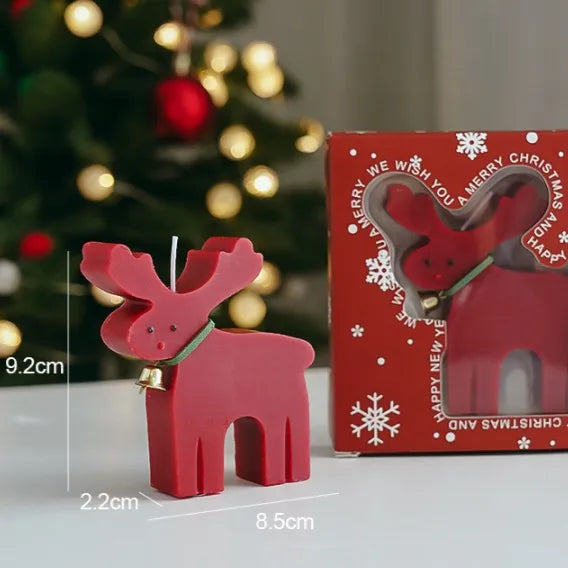 Cartoon Christmas Gift Box Creative Birthday Present Beautiful Resin Candle Souvenir Ideal For Christmas Small Gifts