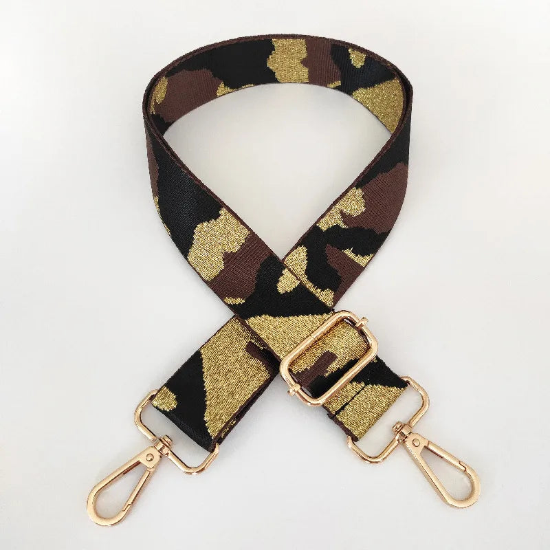 new wide camouflage webbing adjustable shoulder messenger long strap
