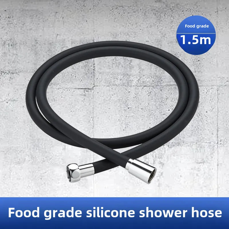 Spray shower booster shower head frosted black hand-held shower head suit five-speed multi-function universal interface