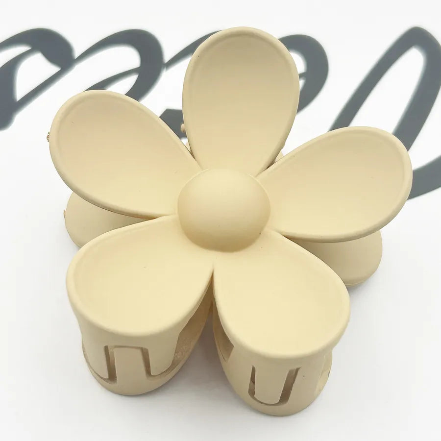 Frosted Flower Hair Clip Back Head Updo Hair Clip Barrettes Ponytail Bun High-Grade Sense Barrettes Shark Clip Wholesale